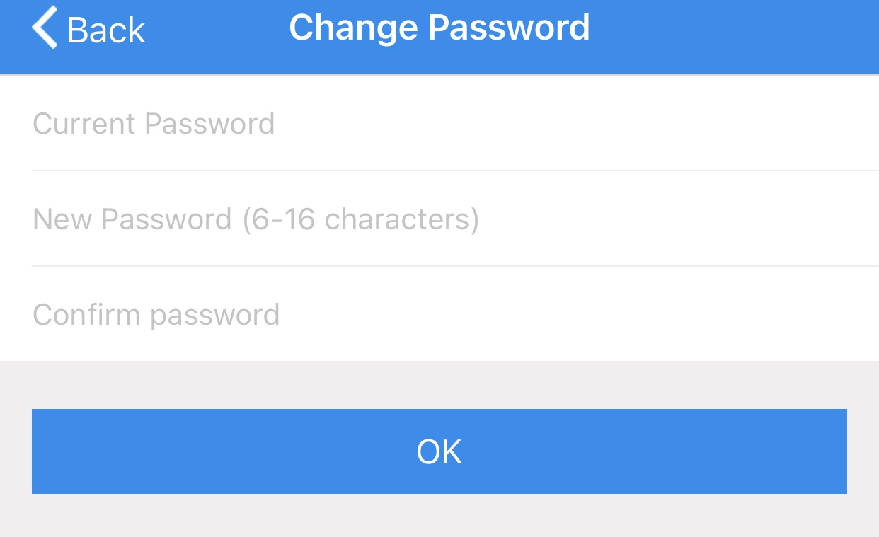 change password on dingtone
