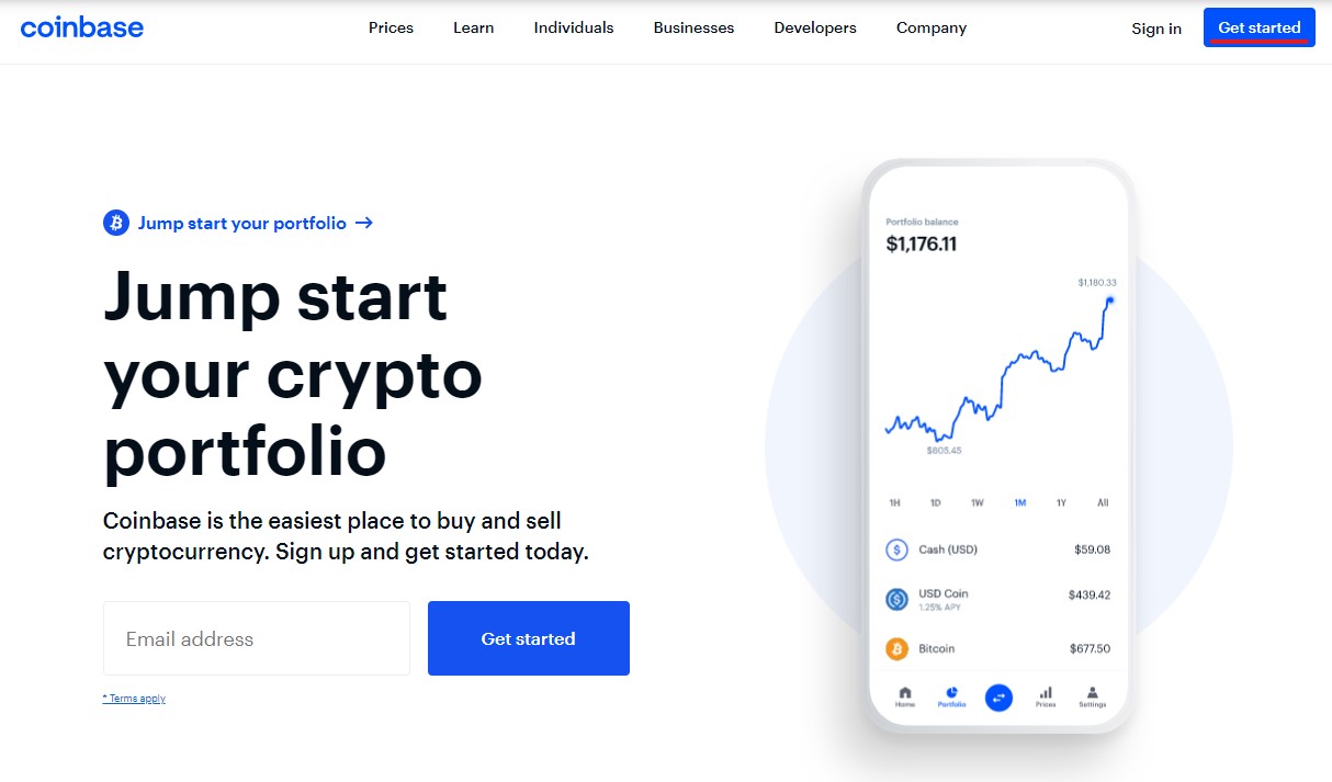 create a coinbase account without phone number 1