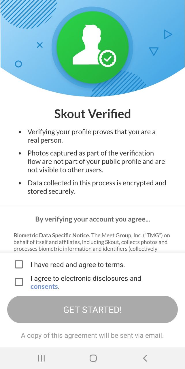 create and delete skout account 5